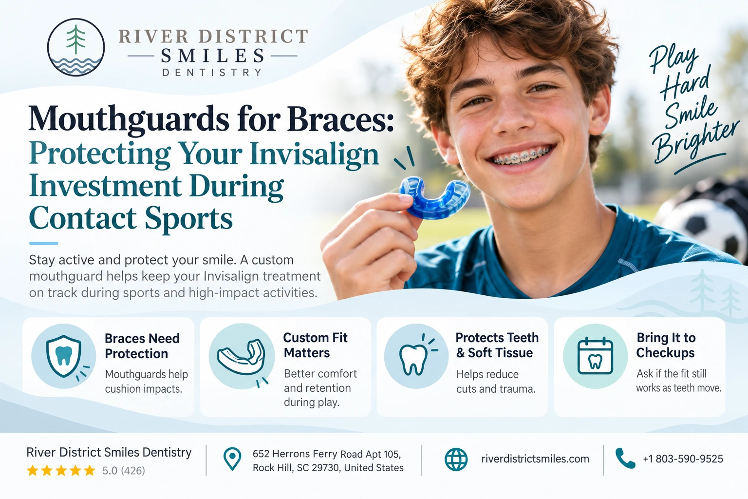 Mouthguards for Braces: Protecting Your Invisalign Investment During Contact Sports