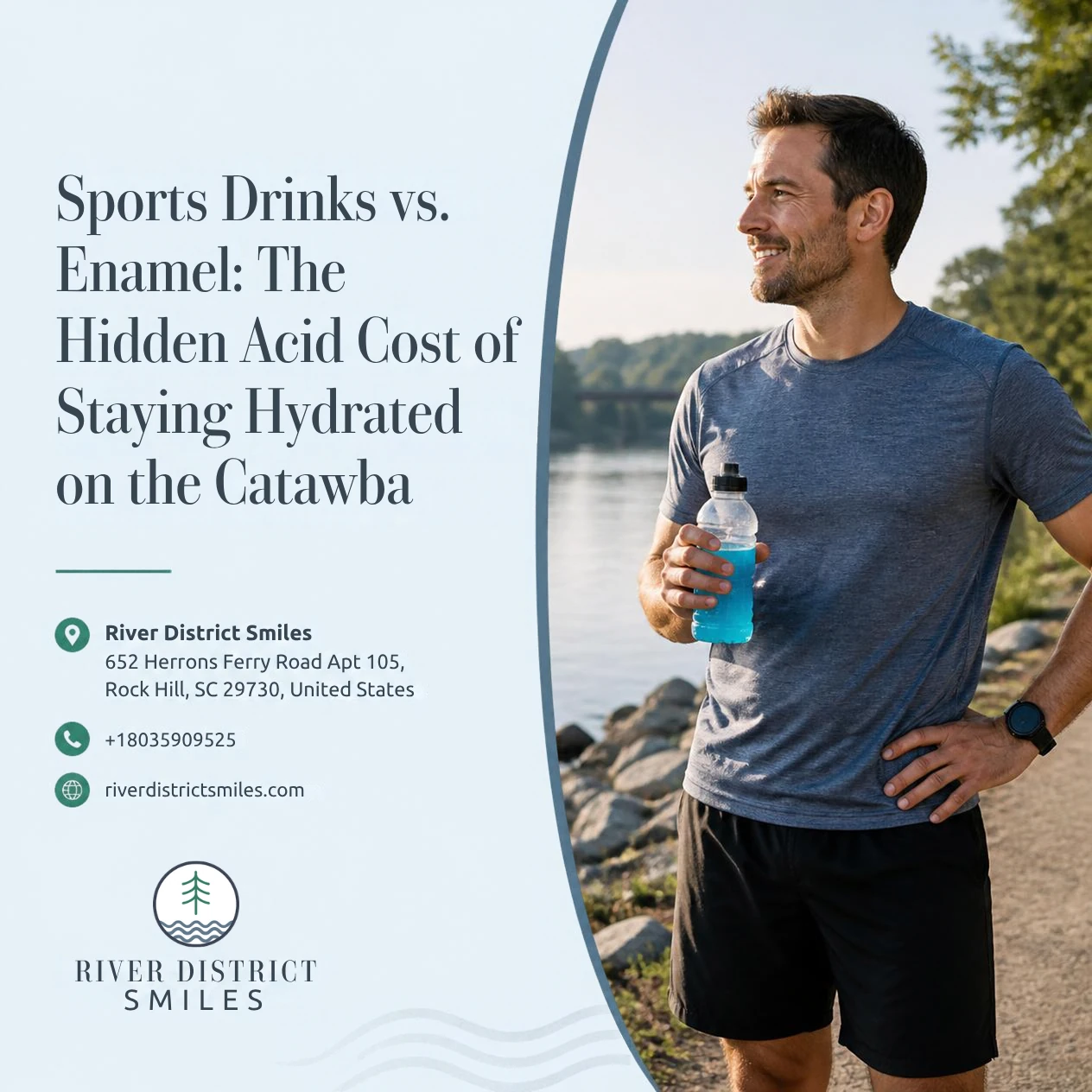 Sports Drinks vs. Enamel: The Hidden Acid Cost of Staying Hydrated on the Catawba