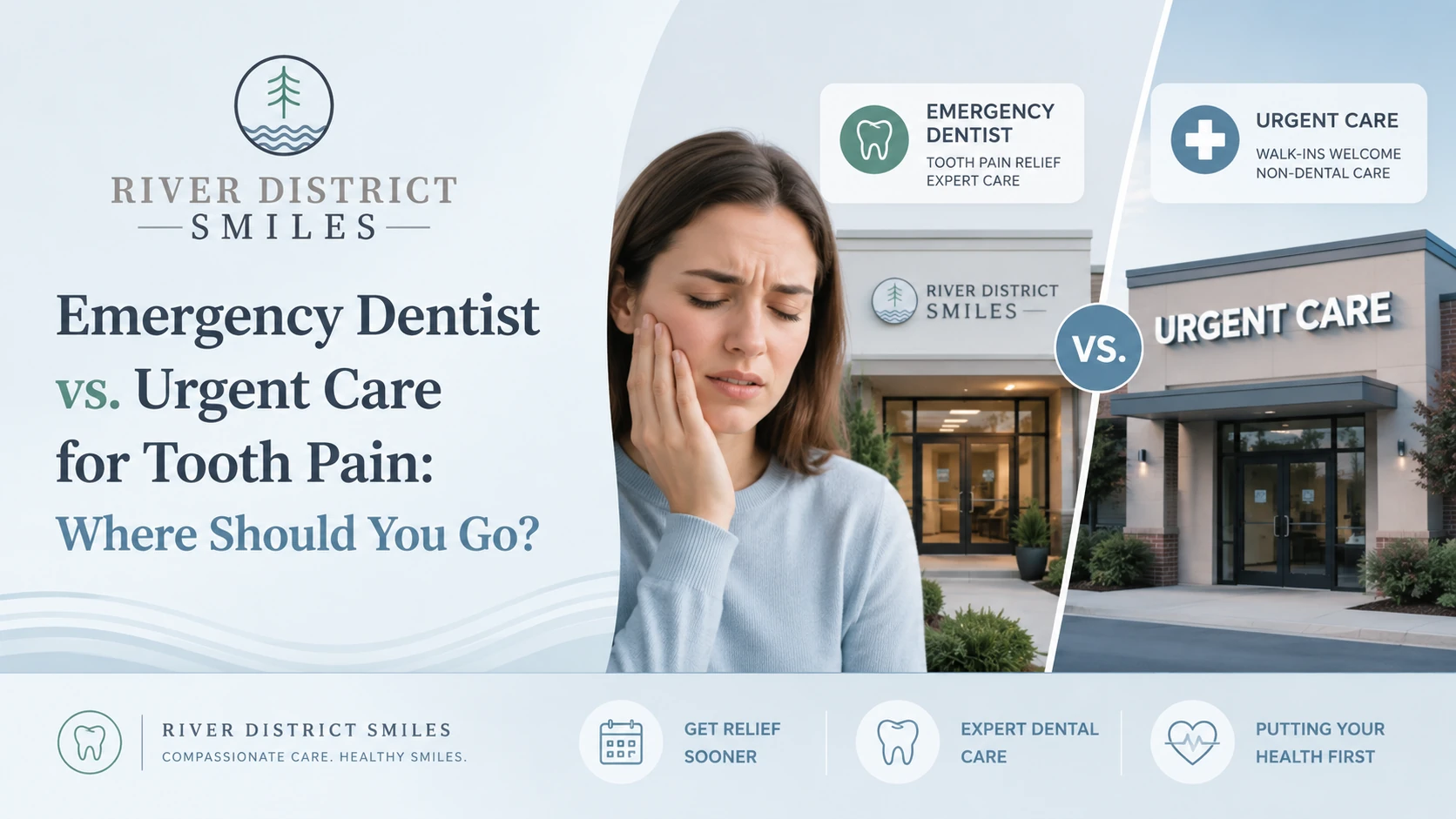 Emergency Dentist vs. Urgent Care for Tooth Pain