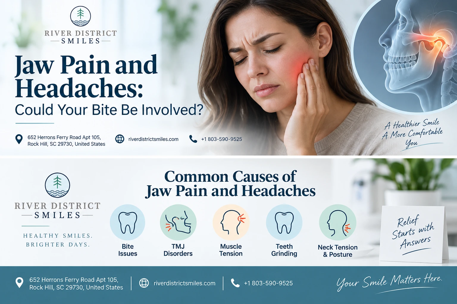 Jaw Pain and Headaches: Could Your Bite Be Involved?