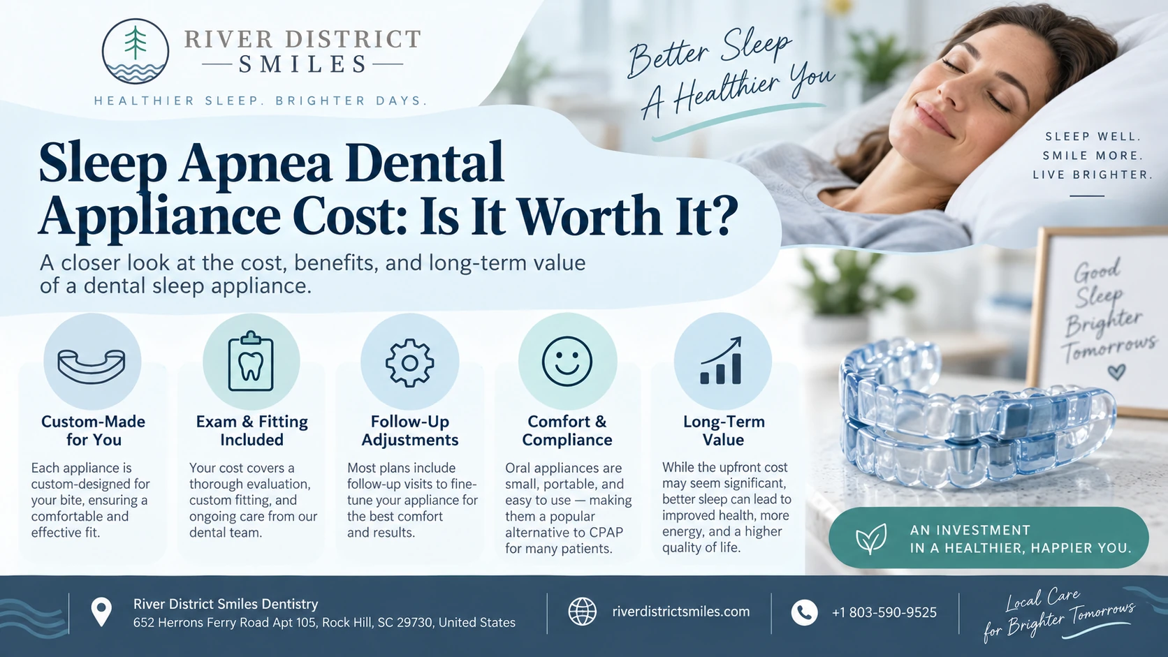 Sleep Apnea Dental Appliance Cost: Is It Worth It?